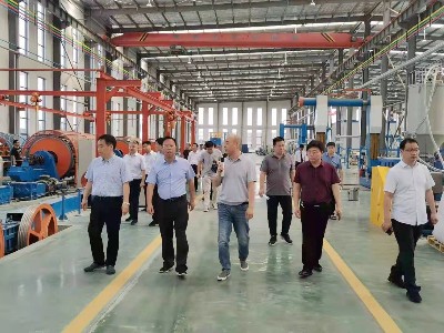 熱烈歡迎市領(lǐng)導一行蒞臨河南太平洋線(xiàn)纜調研督查